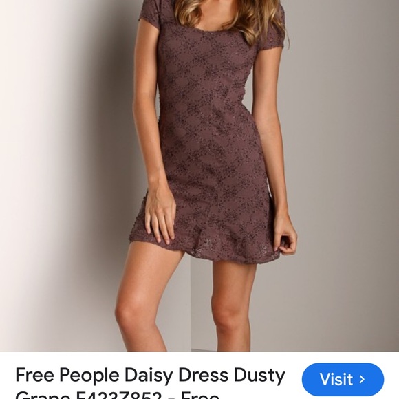 Free People Daisy Dress Dusty Grape - Picture 4 of 10